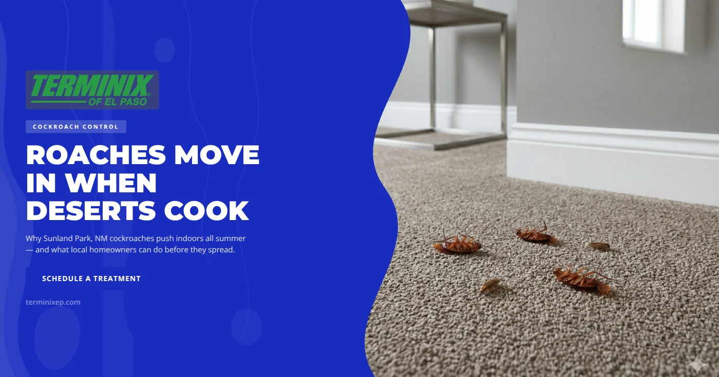 Cockroach Control in Sunland Park, NM: Summer Heat Surge
